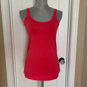 Lilly Pulitzer Tabbie fitted tank top in Island Coral pink Medium